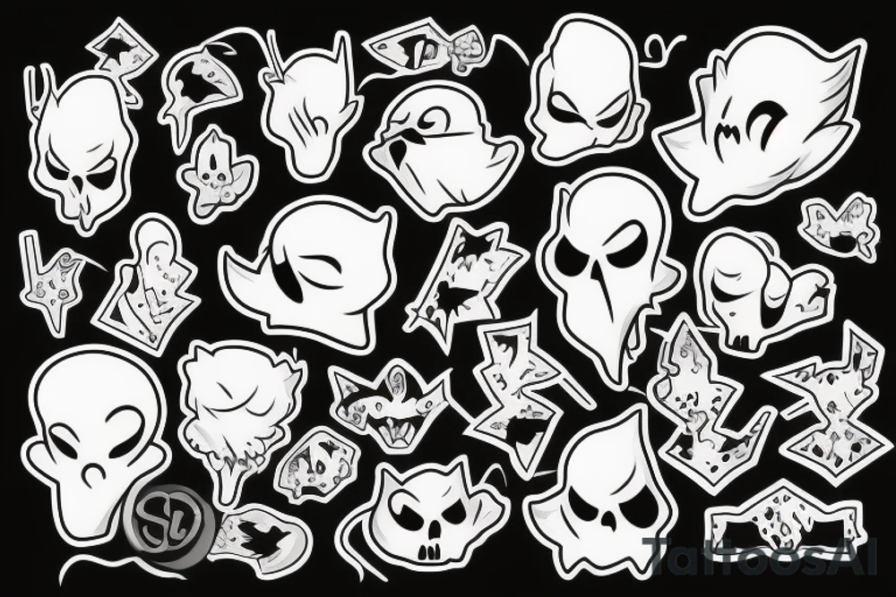 ghost tattoo idea