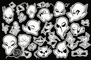 ghost tattoo idea
