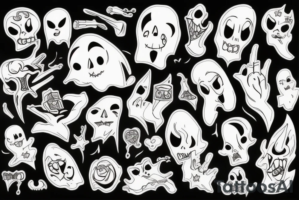 ghost tattoo idea