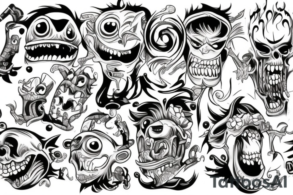 monster tattoo idea