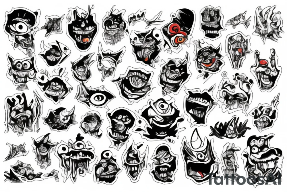 monster tattoo idea