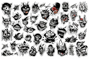 monster tattoo idea