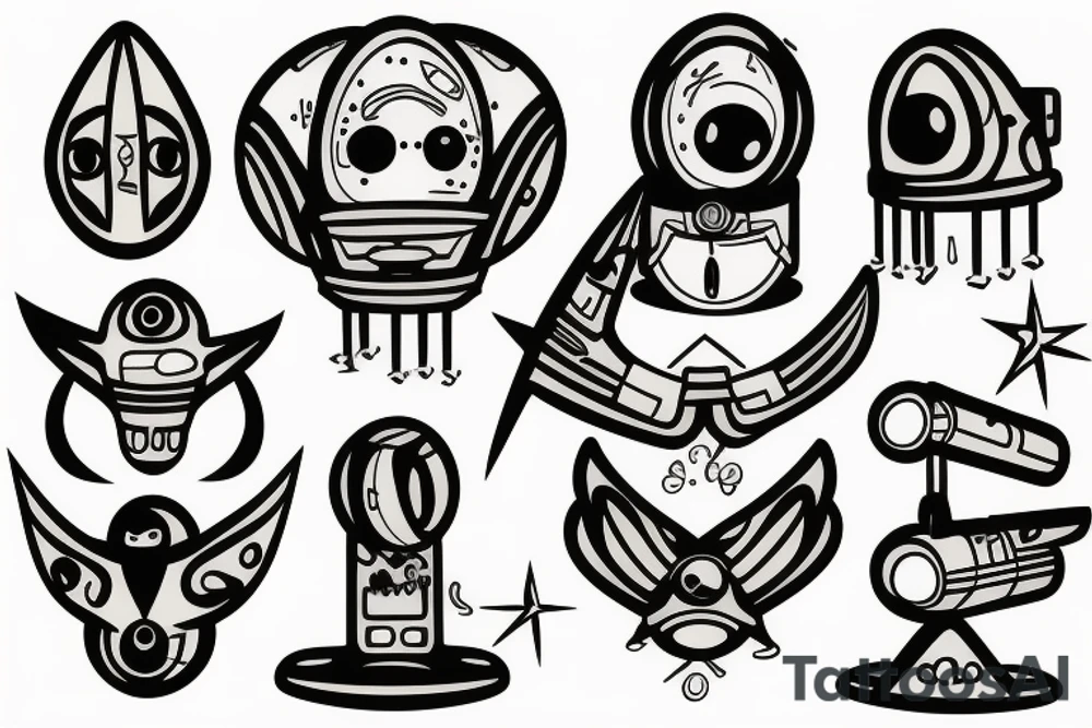 ufo tattoo idea