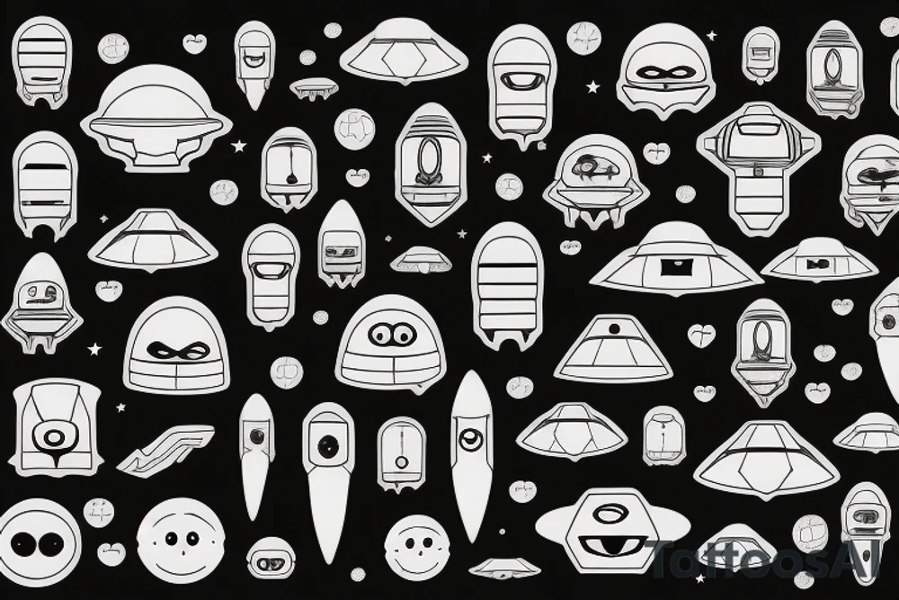 ufo tattoo idea
