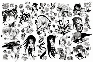 anime tattoo idea