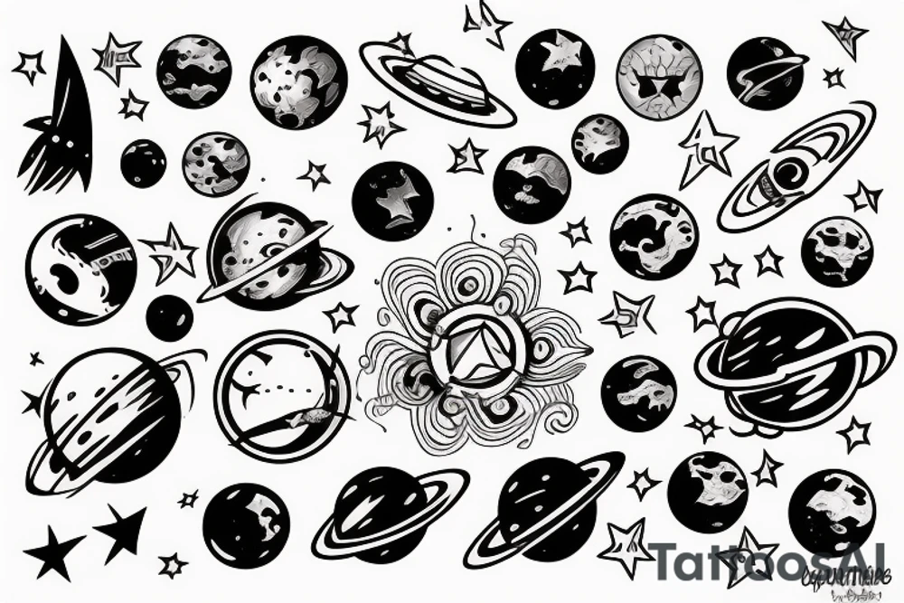 space tattoo idea