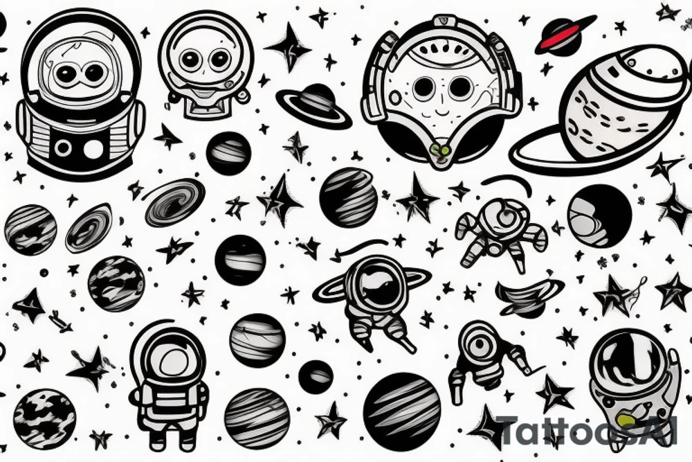 space tattoo idea