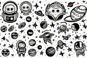 space tattoo idea