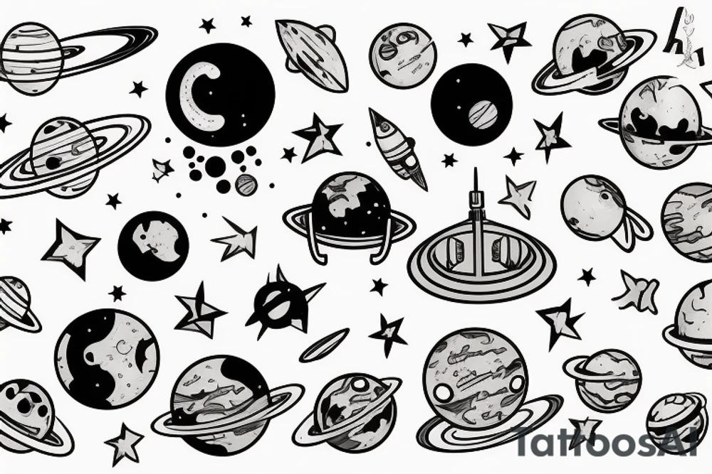 space tattoo idea