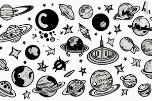 space tattoo idea