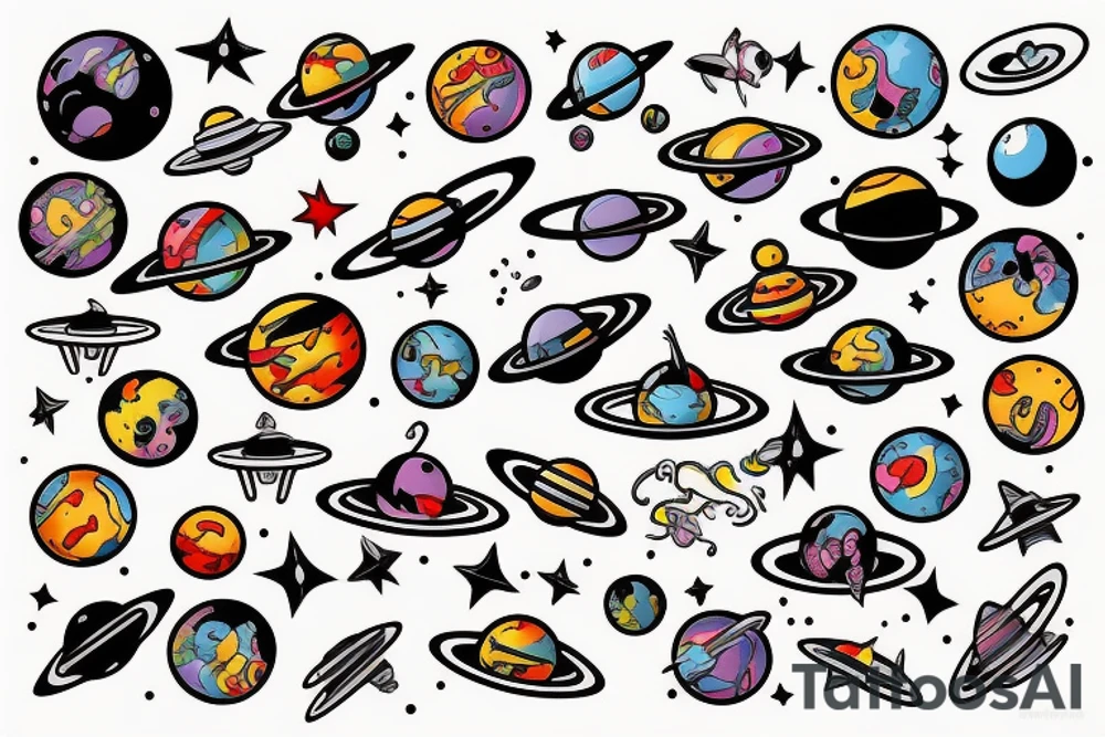 space tattoo idea