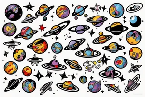 space tattoo idea