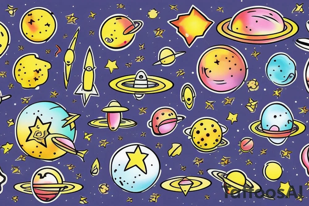 space tattoo idea