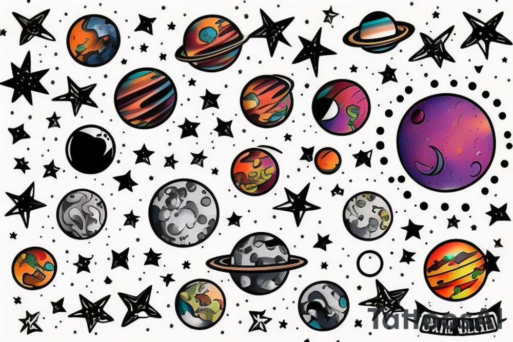 space tattoo idea