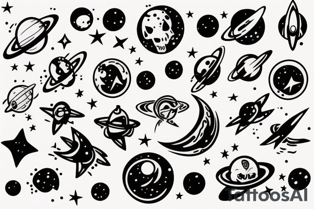 space tattoo idea