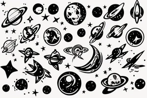 space tattoo idea