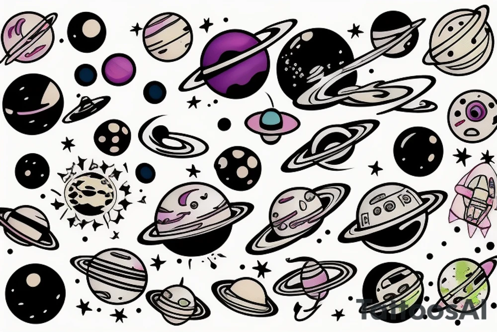 space tattoo idea