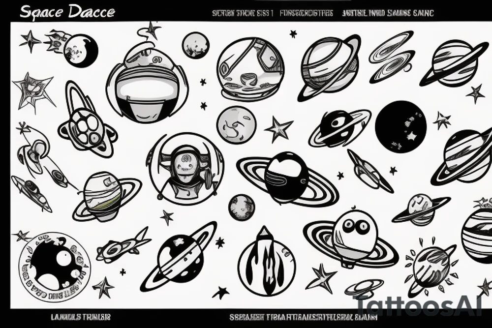 space tattoo idea