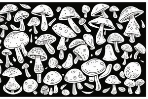 magic mushroom tattoo idea