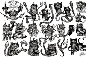 warhammer cat tattoo idea
