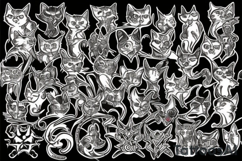 warhammer cat tattoo idea