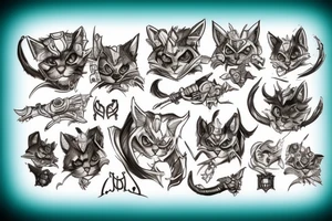 warhammer cat tattoo idea