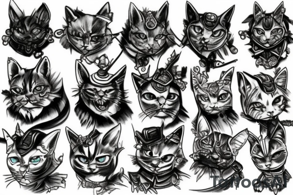 warhammer cat tattoo idea