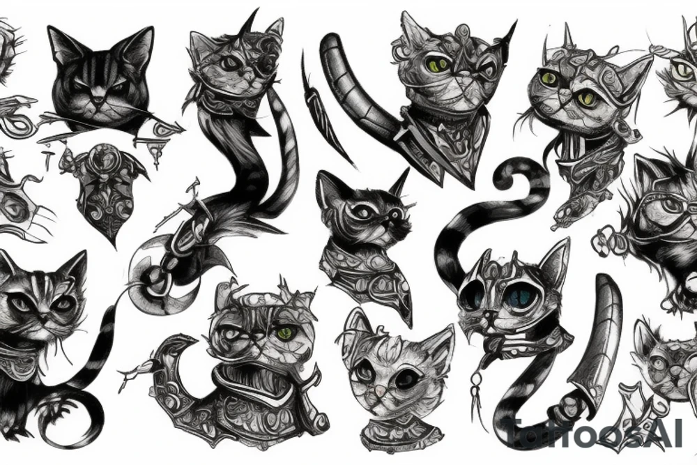 warhammer cat tattoo idea