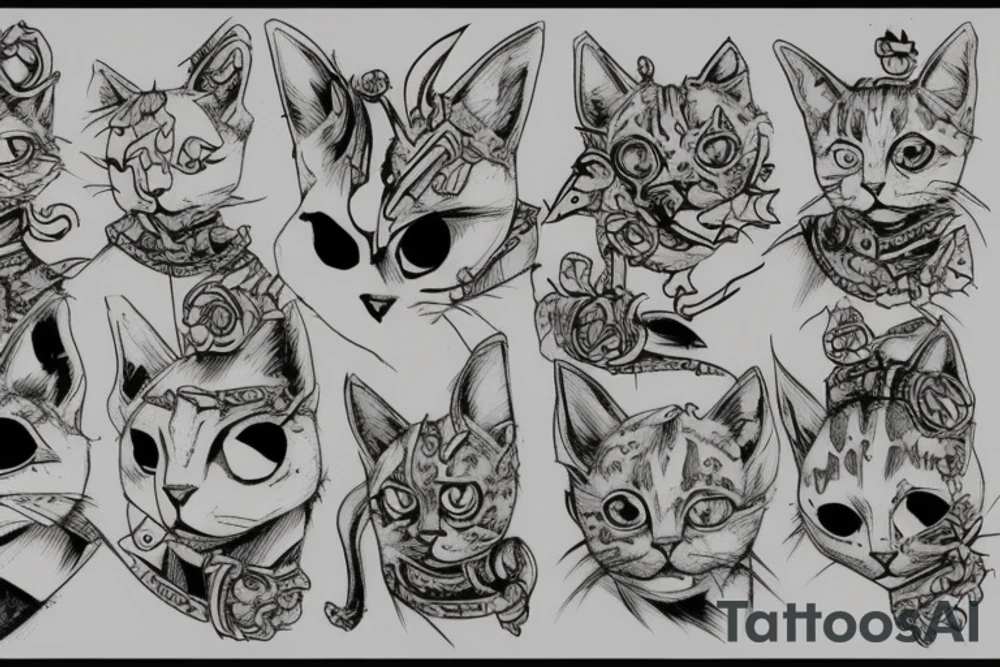warhammer cat tattoo idea
