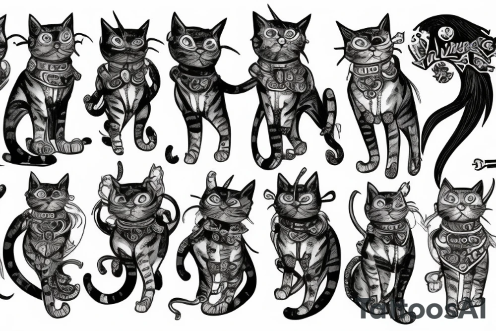 warhammer cat tattoo idea