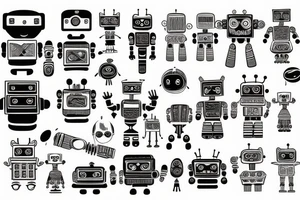 robot tattoo idea