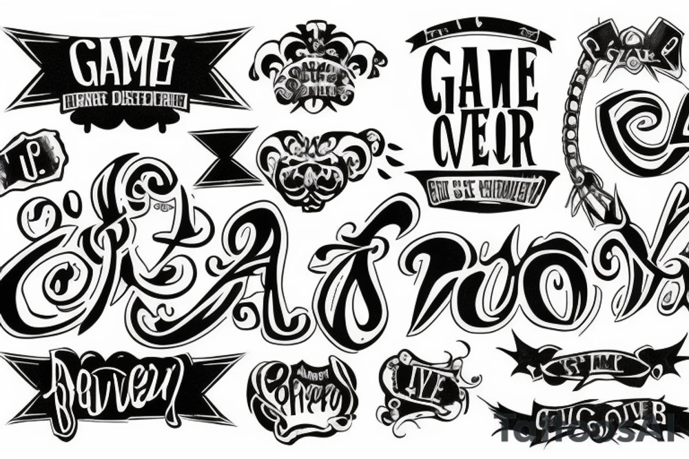 game over tattoo idea