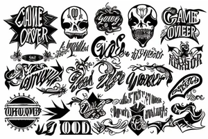 game over tattoo idea