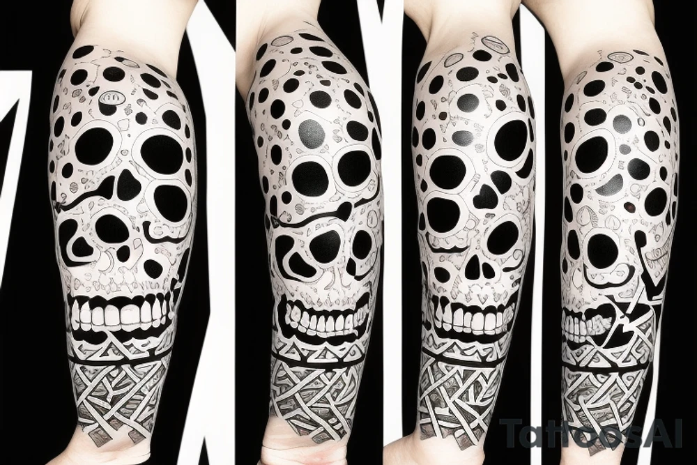 skull and bones tattoo idea