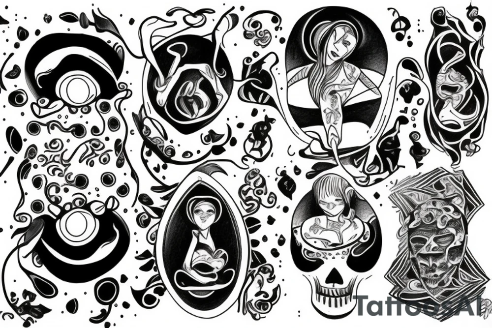 sibling, gemini, twins tattoo idea
