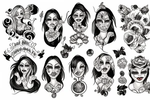 sibling, gemini, twins tattoo idea