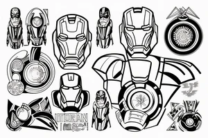 ironman tattoo idea