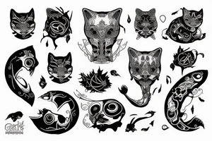 котенок tattoo idea