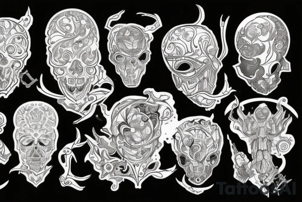 рунический компас вегвизир tattoo idea