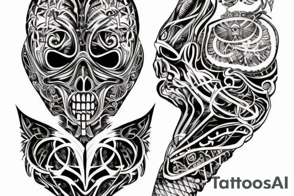 рунический компас вегвизир tattoo idea