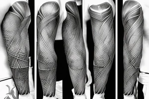 man climbing a ladder tattoo idea