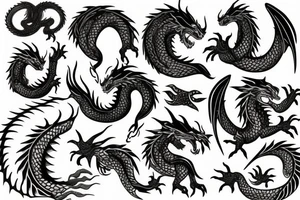 dragon scale tattoo idea