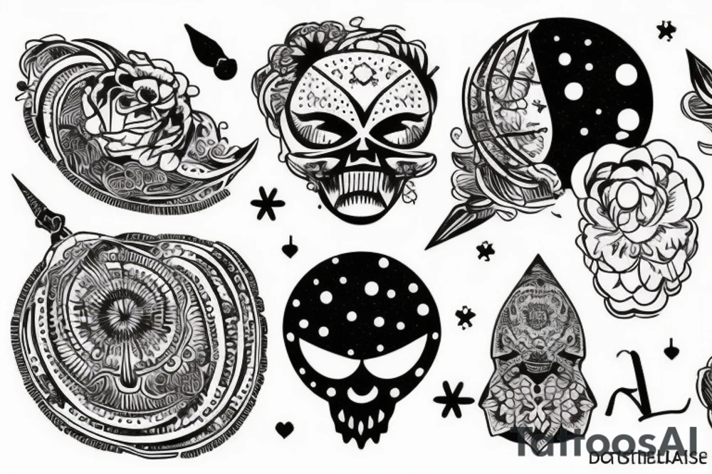 солнце с лучами виде змей tattoo idea