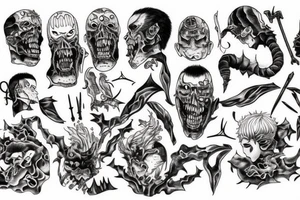 Guts from the manga Berserk tattoo idea