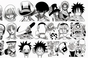 One piece manga panel tattoo idea