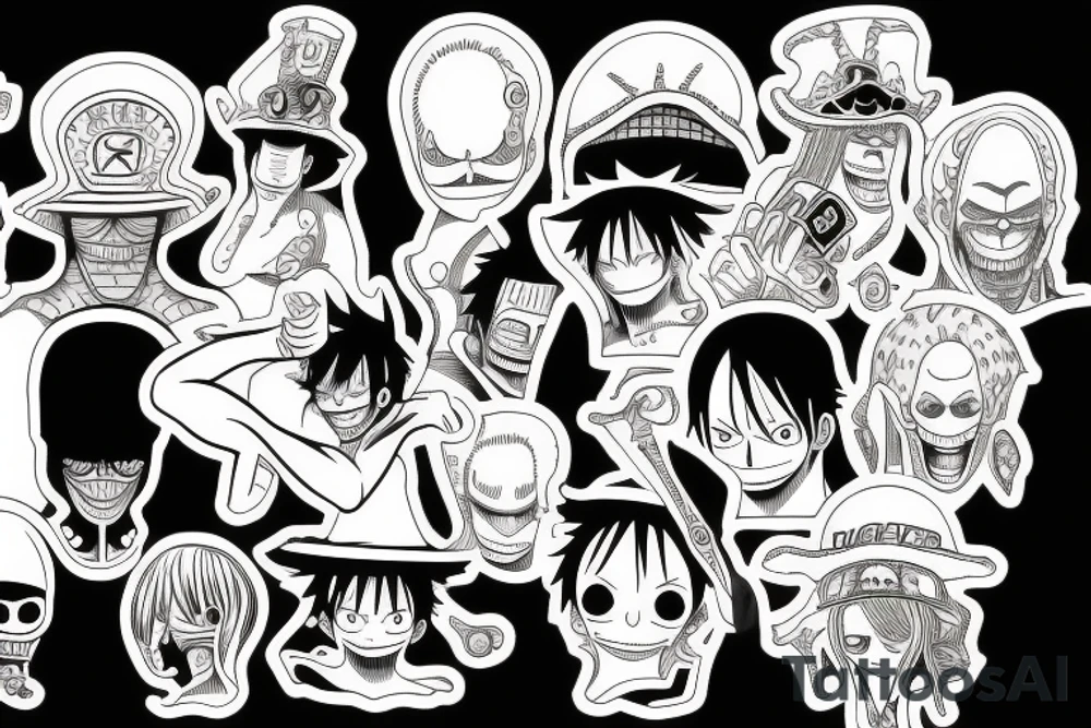 One piece manga panel tattoo idea