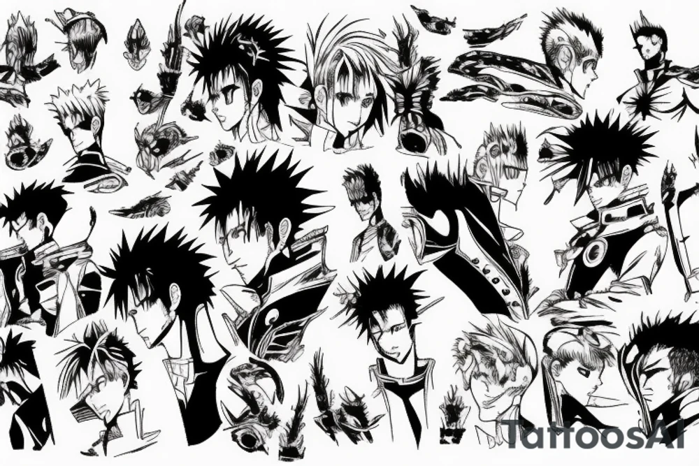 Trigun manga panel tattoo idea