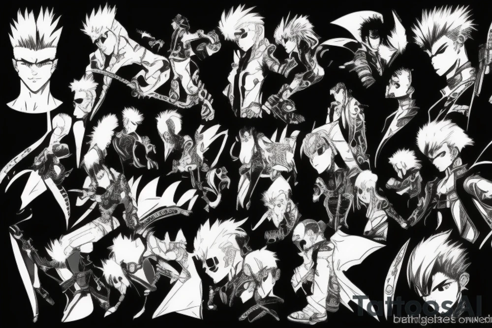 Trigun manga panel tattoo idea