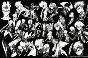 Trigun manga panel tattoo idea