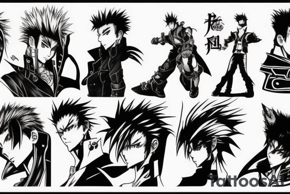Trigun manga panel tattoo idea